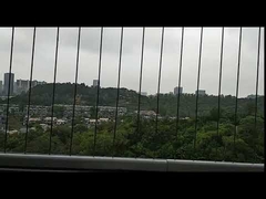 बालकनी की खिड़की के लिए स्टेनलेस स्टील वायर अदृश्य ग्रिल्स