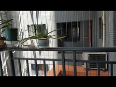 खिड़की अदृश्य ग्रिल के साथ स्पष्ट दृश्य सुरक्षा ग्रिल