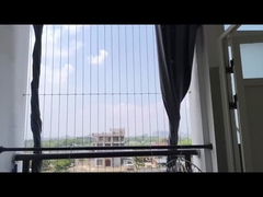 316 स्टेनलेस स्टील तार रस्सी बालकनी अदृश्य ग्रिल विरोधी चोरी समारोह