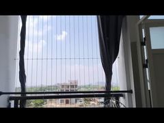 एल्यूमिनियम ट्रैक बालकनी विंडो अदृश्य ग्रिल