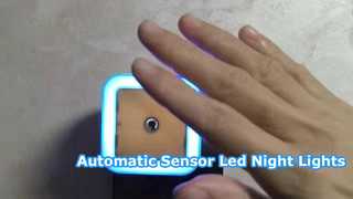 बेडरूम के लिए स्वचालित इंडक्शन एलईडी नाइट लाइट्स बेडसाइड ऊर्जा-बचत लैंप बहुरंगा नाइट लाइट