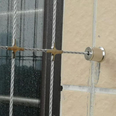 बाल्कनी और खिड़की की सुरक्षा के लिए 5 सेमी तार दूरी के अंतर के साथ आसान फायर एस्केप पालतू जानवरों की सुरक्षा अदृश्य ग्रिड