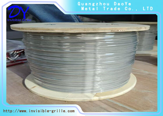 2.0 मिमी 316 स्टेनलेस स्टील तार उच्च वृद्धि भवन बालकनी/विंडो अदृश्य सुरक्षा ग्रिल