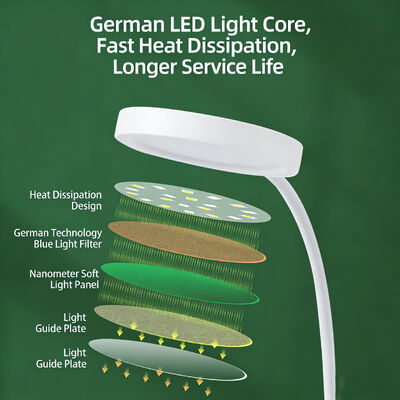 आधुनिक सरल पेन होल्डर डेस्क लैंप एलईडी रिचार्जेबल प्लग-इन आई प्रोटेक्शन स्टडी लैंप कॉलेज छात्रावास रीडिंग लैंप टच