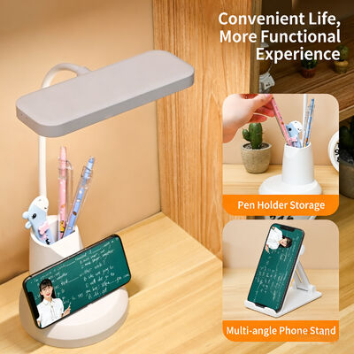 1 पीसी एलईडी टेबल लैंप चित्र जैसा, समायोज्य चमक और रंग तापमान, काम, अध्ययन और विश्राम के लिए आदर्श