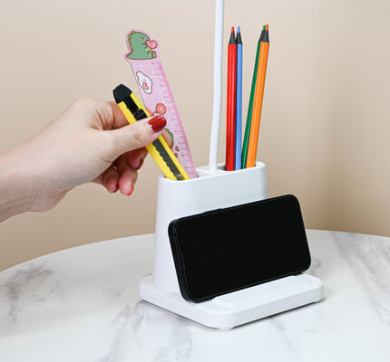 पेन धारक के साथ एलईडी डेस्क लैंप - छात्र छात्रावास उपहार के लिए आँख सुरक्षा अध्ययन प्रकाश थोक रात का प्रकाश