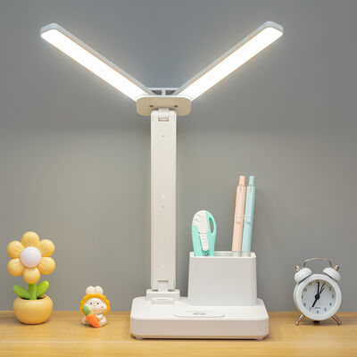 Rechargeable Battery LED Desk Lamp Including USB Charging Port Adjustable