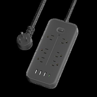 एक कुंजी स्विच फायरप्रूफ केबल पावर सॉकेट इलेक्ट्रिकल आउटलेट सुरक्षित बिजली सुनिश्चित करना