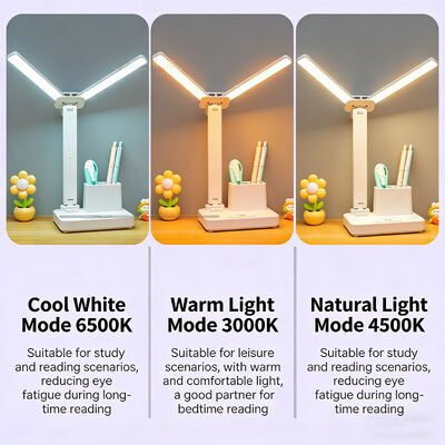 यूएसबी चार्जिंग पोर्ट और कई चमक स्तरों के साथ पोर्टेबल एलईडी टेबल लैंप यात्रा और अध्ययन के लिए आदर्श