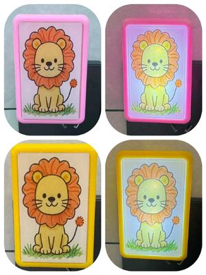 प्लग इन नाइट लाइट लैंप प्यारा दिखने वाला प्लास्टिक आधार सामग्री घर और कार्यालय के लिए सुविधाजनक रात की रोशनी प्रदान करता है