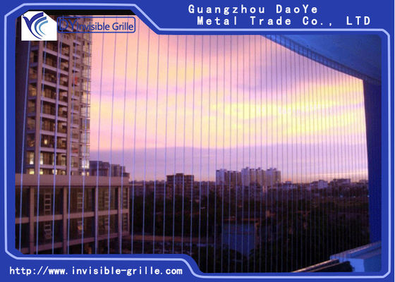 विंडो अदृश्य ग्रिल्स के लिए फिक्स्ड फ्रेम एल्यूमीनियम और स्टेनलेस स्टील वायर स्थापित करें