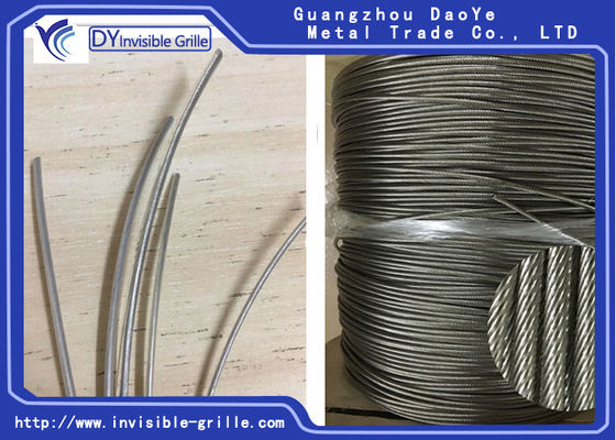 अदृश्य ग्रिल्स 304 स्टेनलेस स्टील वायर 3.5 मिमी व्यास जंग प्रतिरोध
