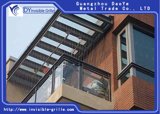 मानक पाउडर लेपित 3 मिमी विंडोज के लिए अदृश्य ग्रिल