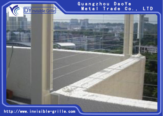 3 मीटर / सेट एंटी रस्ट विंडो अदृश्य जंगला 170KG के साथ