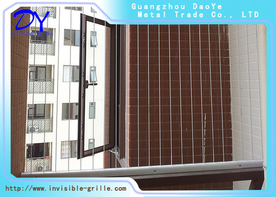 पालतू जानवरों की सुरक्षा के लिए स्टेनलेस केबल वायर अदृश्य सुरक्षा ग्रिल