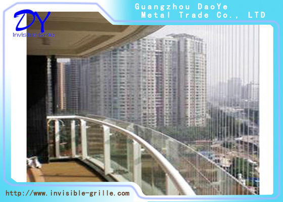 खिड़की अदृश्य जंगला 316 स्टेनलेस स्टील वायर जीबी मानक